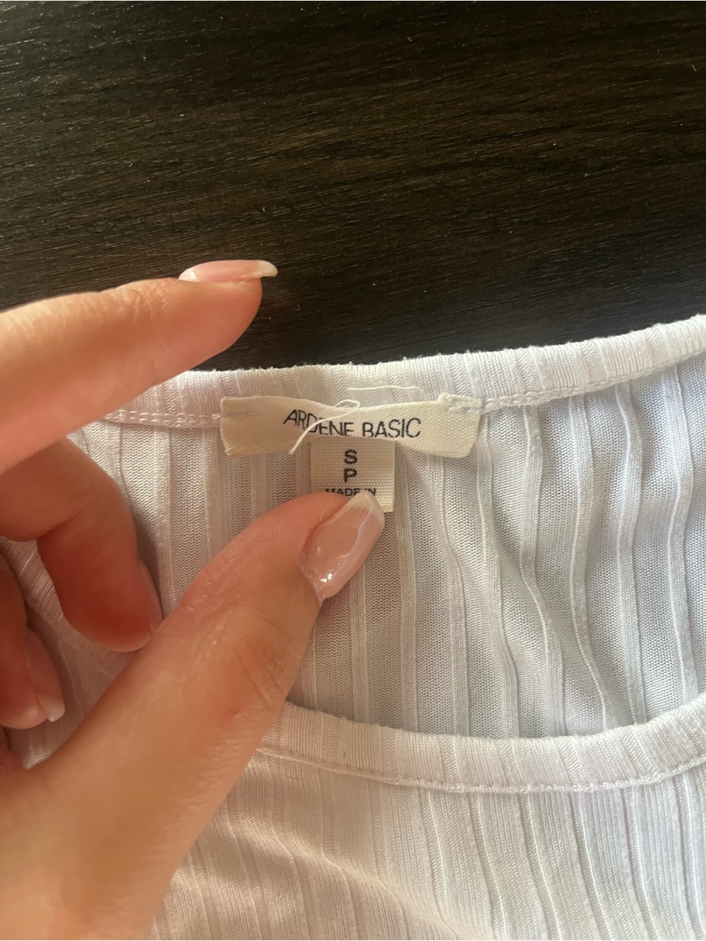 Ardene White Ribbed Cropped Tank - Picture 3 of 3
